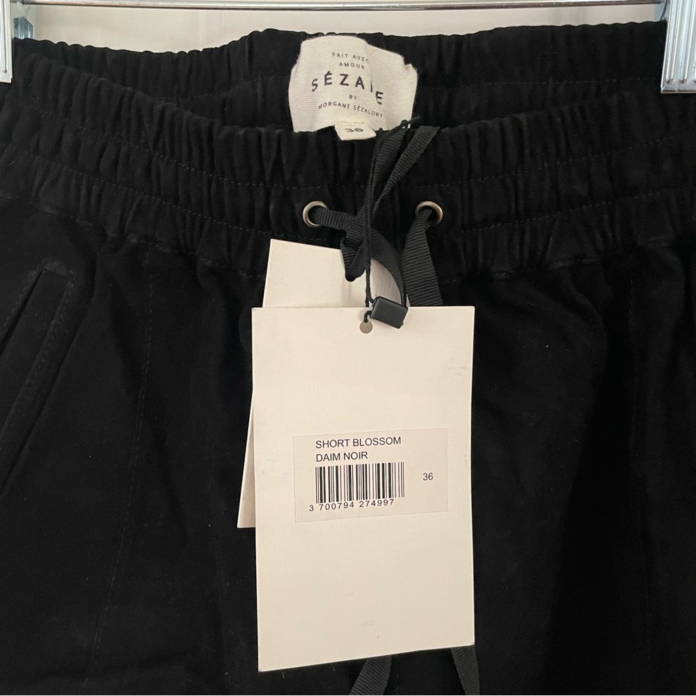 NWT Sezane blossom suede short 36 small - Picture 3 of 4